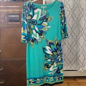 Floral sheath dress sz 12